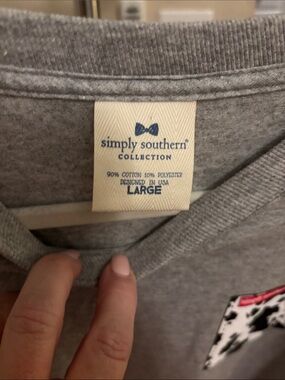 Simply Southern Gray Kids Sweatshirt with Small Graphic